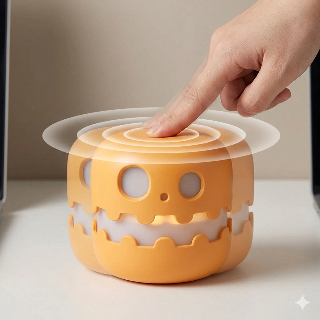 Glow-Buddy: The Interactive Pop-Up Silicone Nightlight